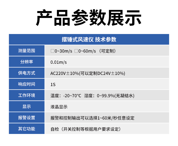 FM-1擺錘式風速儀